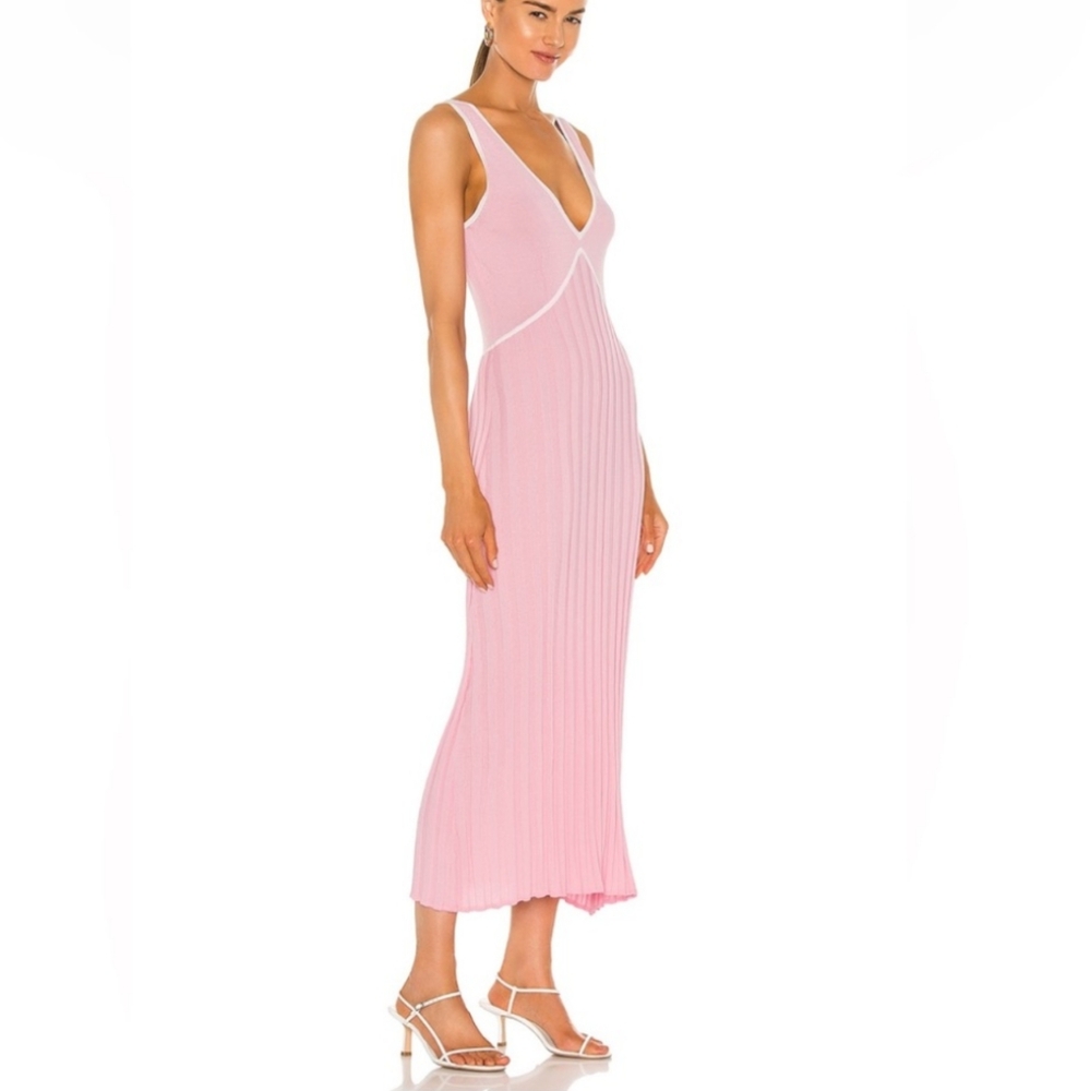 Solid & Striped Pink Ribbed Dress